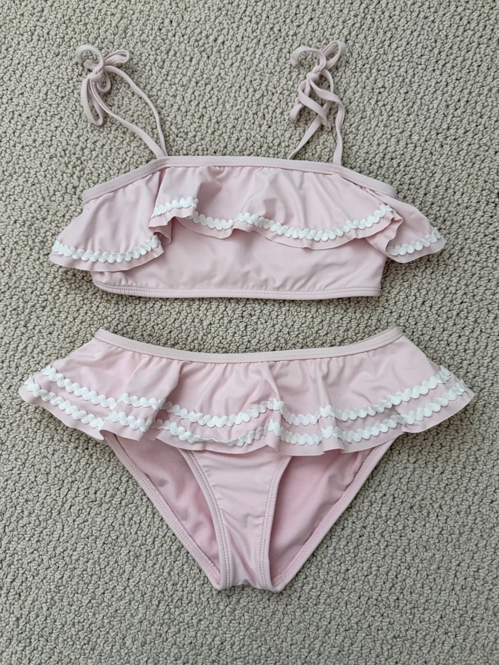 gb Girls Rick Rack Ruffle Bikini